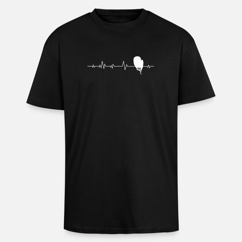 Boxeur boxeur de boxe - T-shirt unisexe oversize épais - noir