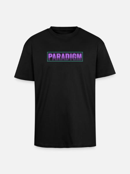 Paradigm Shift – New Thinking - Unisex Oversized Heavyweight T-shirt - black