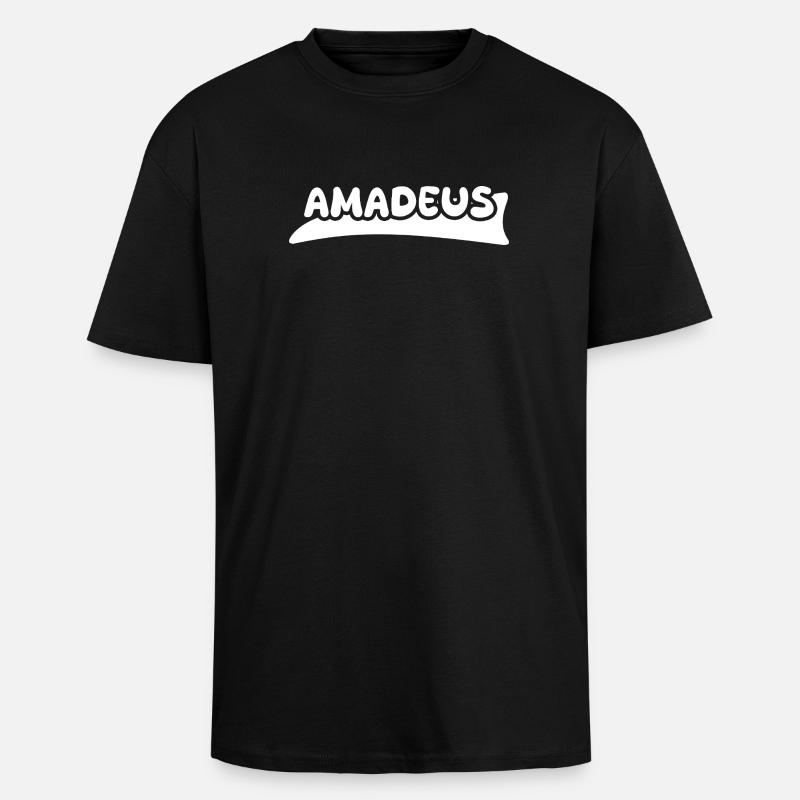 Gift for Amadeus - Unisex Oversized Heavyweight T-shirt - black
