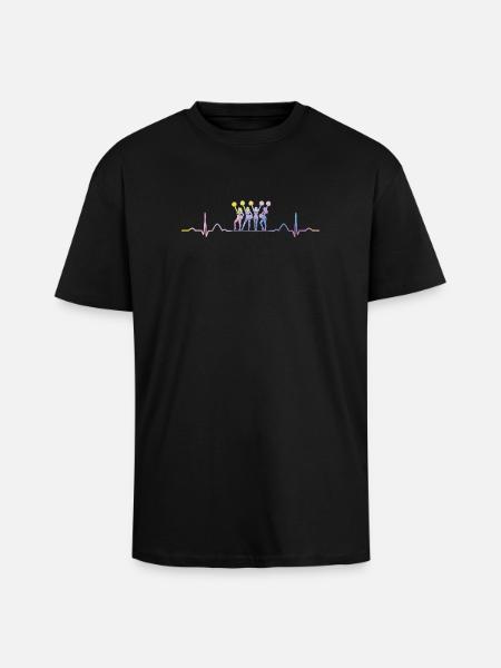 Cheerleader Cheer Mom Cheerleading - Unisex Oversized Heavyweight T-shirt - black