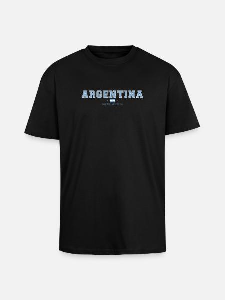 Argentine - T-shirt unisexe oversize épais - noir