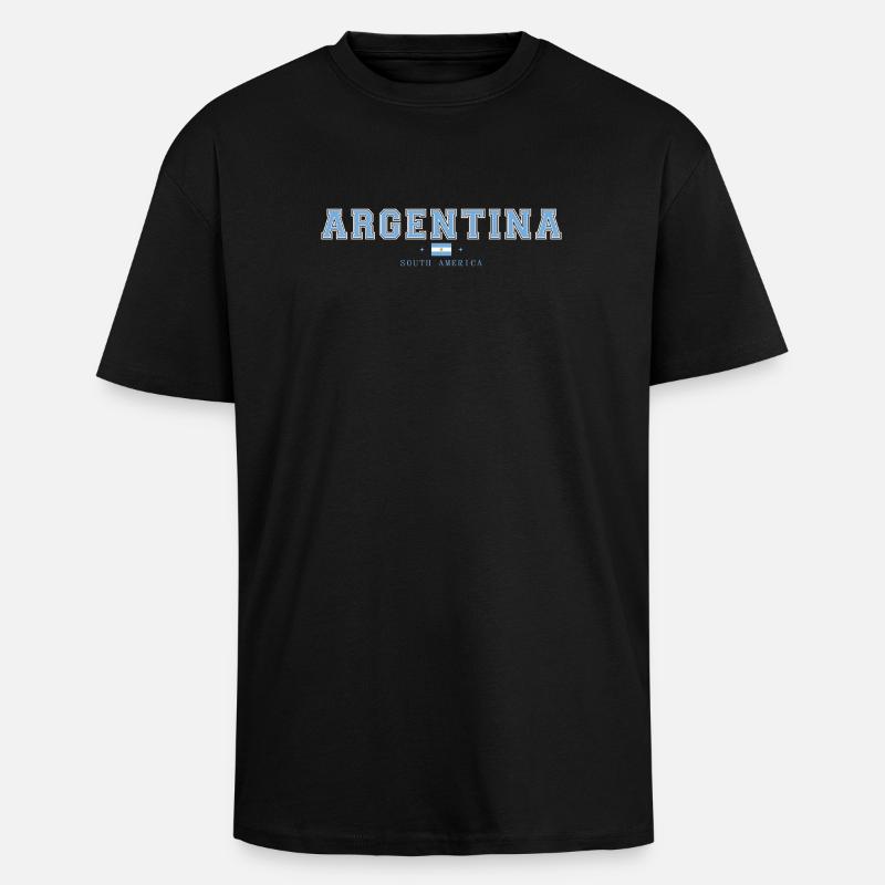 Argentina - Unisex Oversized Heavyweight T-shirt - black