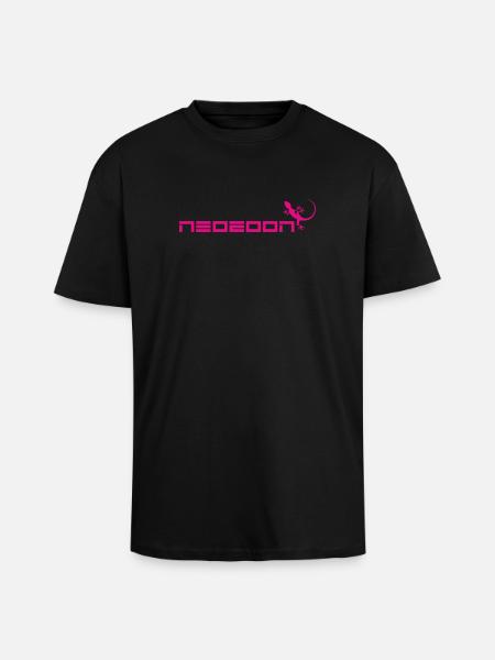 neozoon magenta - Oversized Heavyweight Unisex T-Shirt - Schwarz