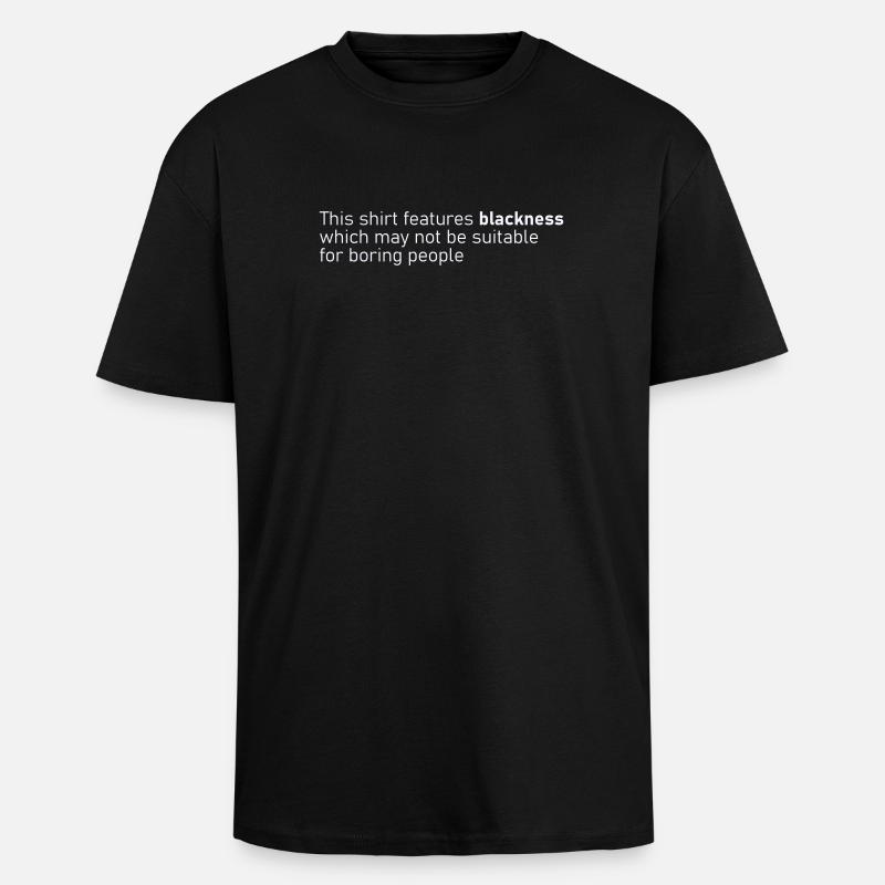 Noirceur - T-shirt unisexe oversize épais - noir