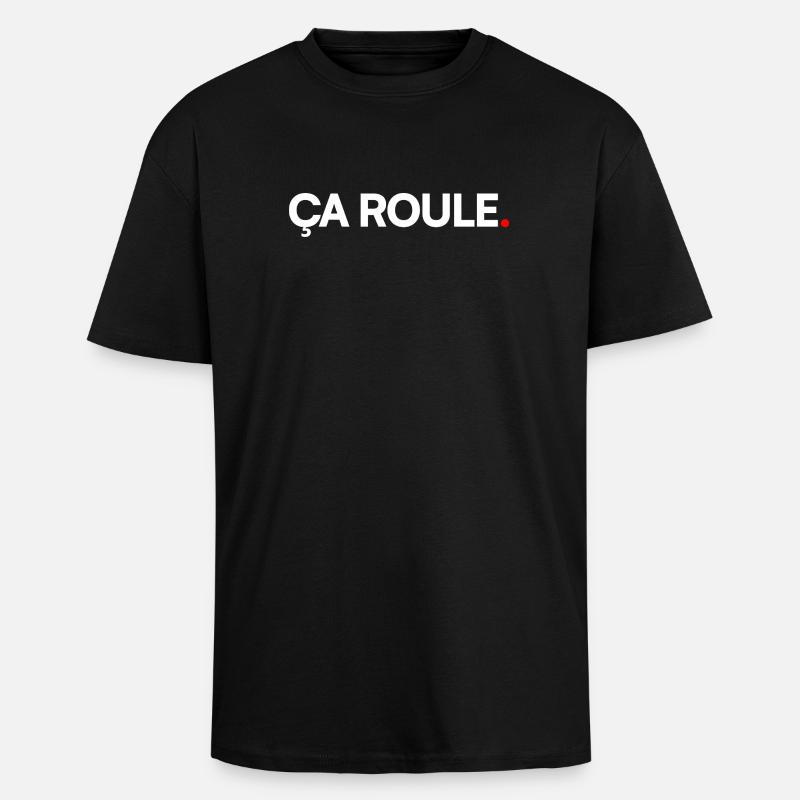 Es rollt - Oversized Heavyweight Unisex T-Shirt - Schwarz