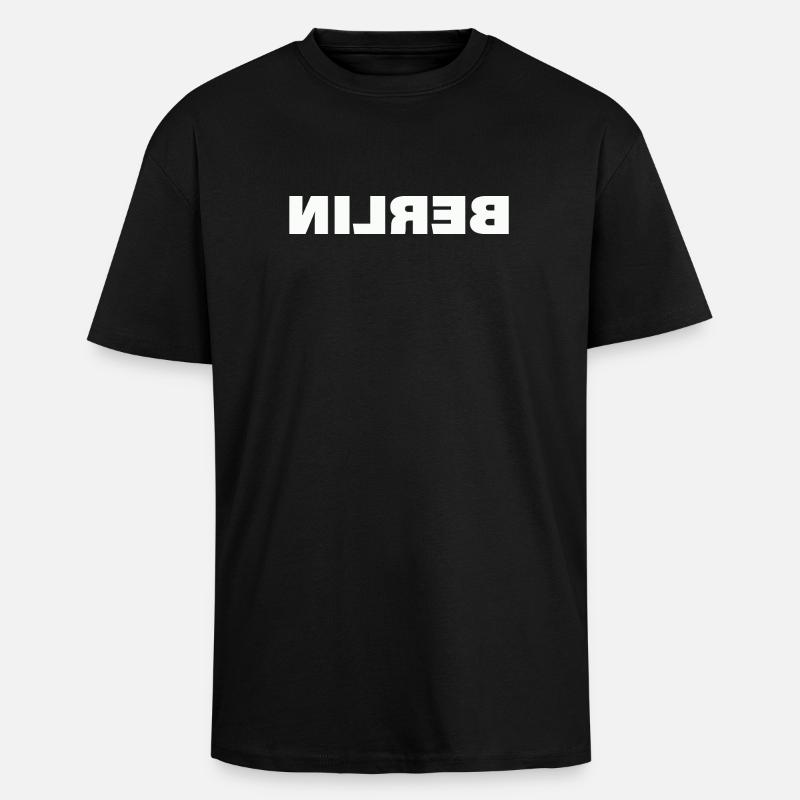BERLIN - Oversized Heavyweight Unisex T-Shirt - Schwarz