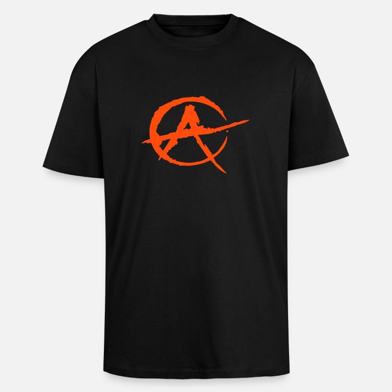 anarchy - T-shirt unisexe oversize épais - noir