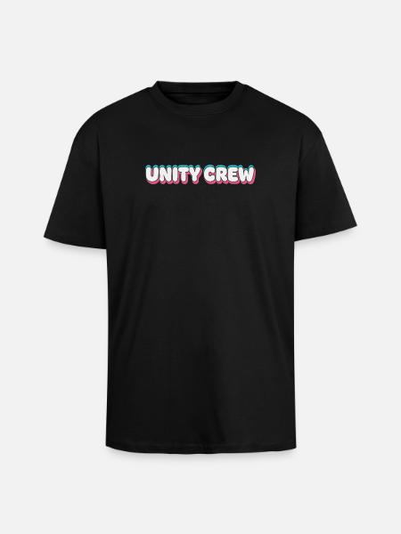 Unity Crew Graffiti-Farbblase - Oversized Heavyweight Unisex T-Shirt - Schwarz