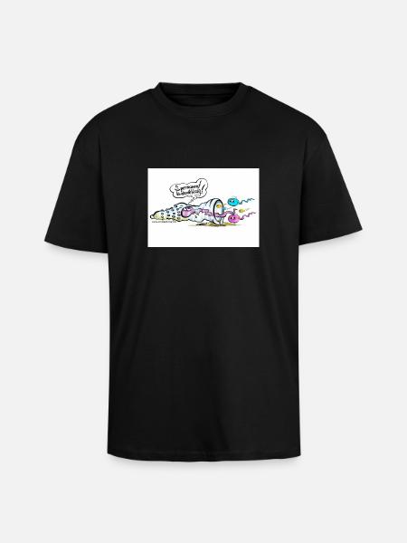 Spermanent - Oversized Heavyweight Unisex T-Shirt - Schwarz
