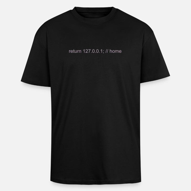 Programmierer Nerd IT Witz Developer Zuhause - Oversized Heavyweight Unisex T-Shirt - Schwarz