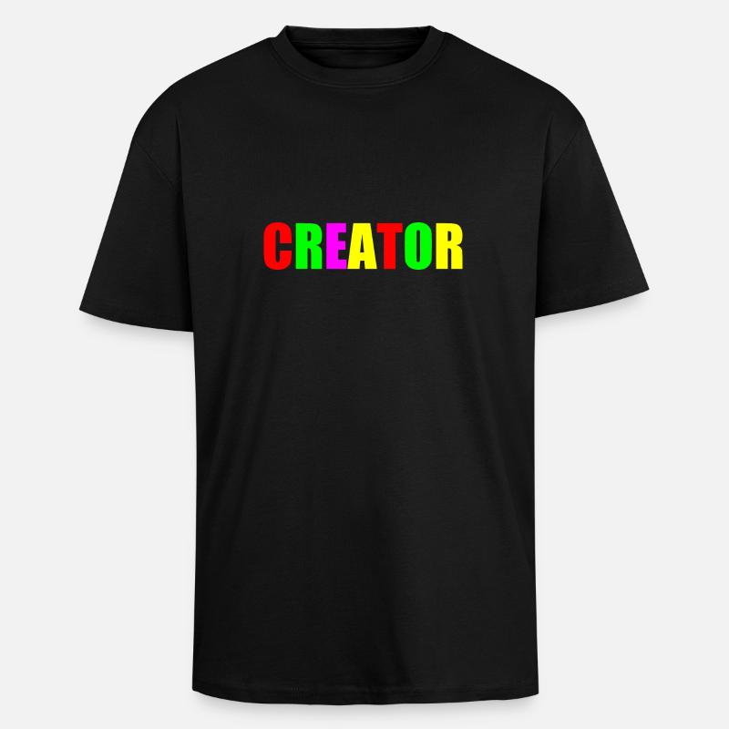 Creator - Unisex Oversized Heavyweight T-shirt - black