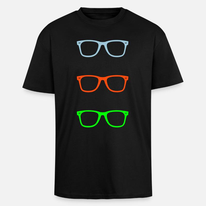 glases - T-shirt unisexe oversize épais - noir