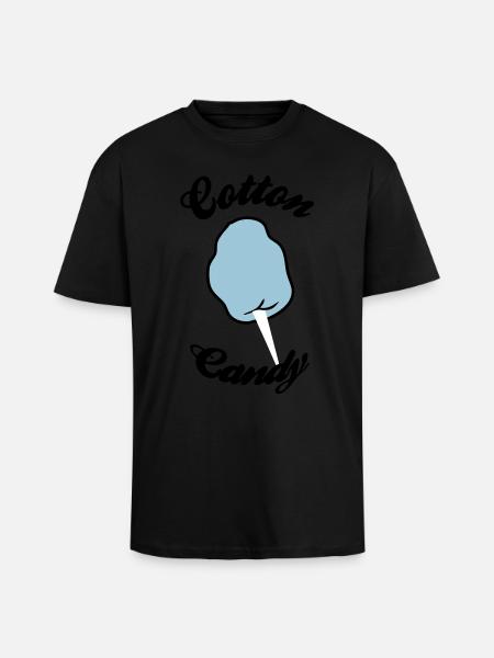 cotton candy - Unisex Oversized Heavyweight T-shirt - black