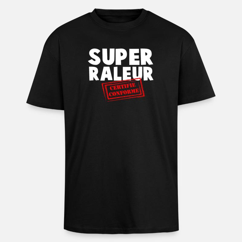 Super Certified Compliant Scraper - Unisex Oversized Heavyweight T-shirt - black
