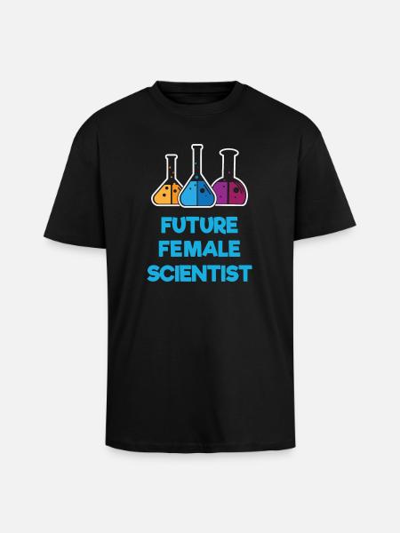 Futures femmes scientifiques - T-shirt unisexe oversize épais - noir