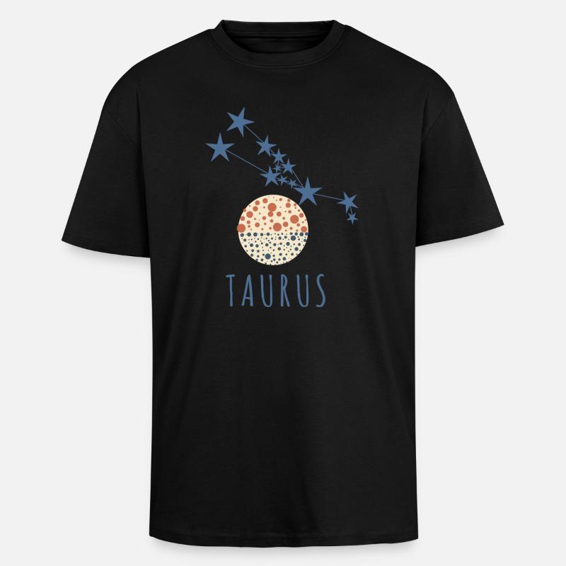 Das Sternbild Stier - Oversized Heavyweight Unisex T-Shirt - Schwarz