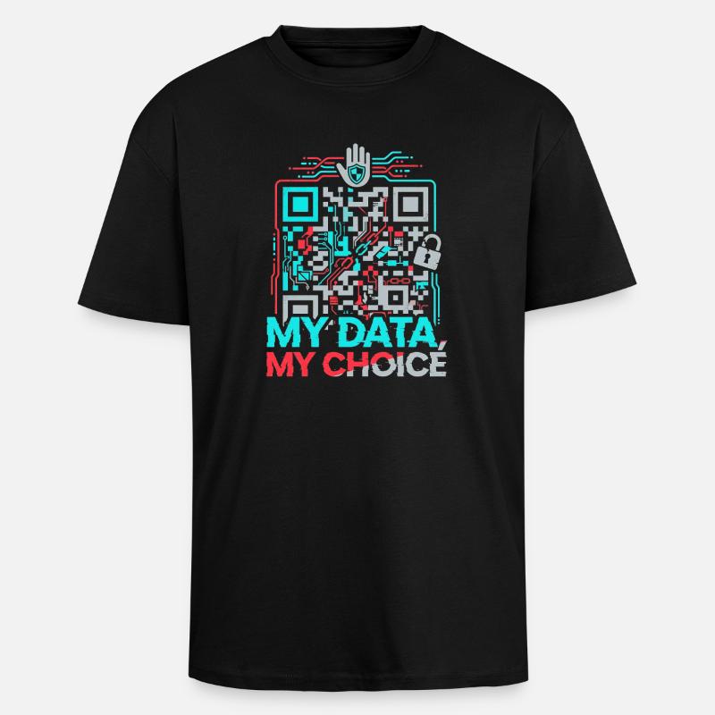 My data - Unisex Oversized Heavyweight T-shirt - black