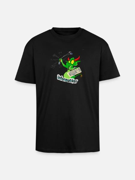 Computer scientist - Unisex Oversized Heavyweight T-shirt - black