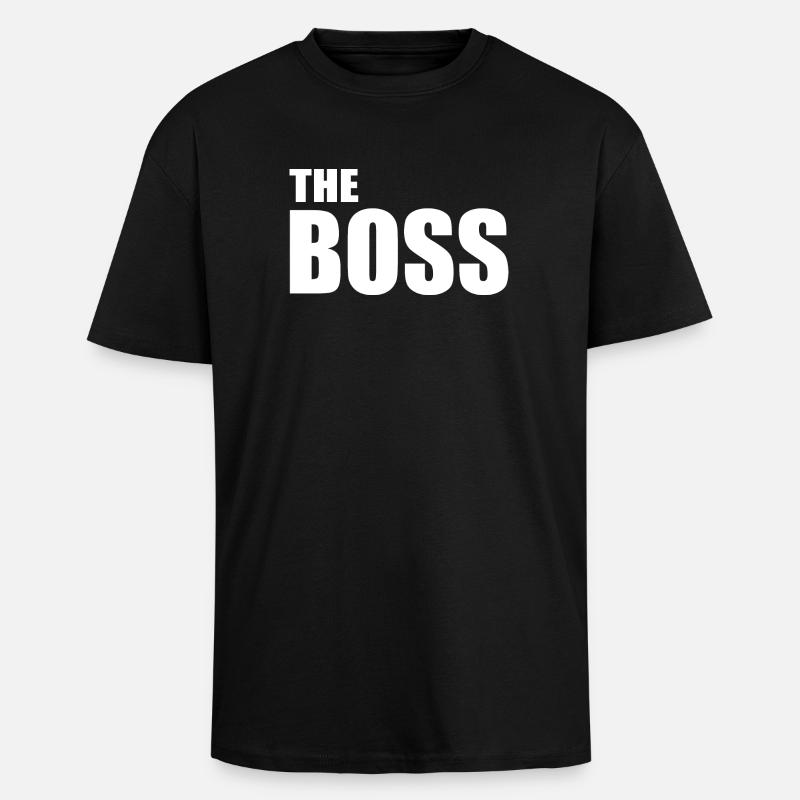 The boss - T-shirt unisexe oversize épais - noir