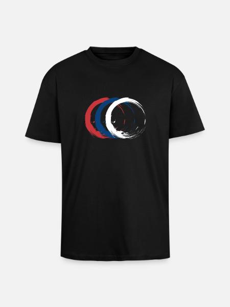 Serbie - T-shirt unisexe oversize épais - noir