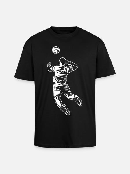 Volleyball player - Unisex Oversized Heavyweight T-shirt - black