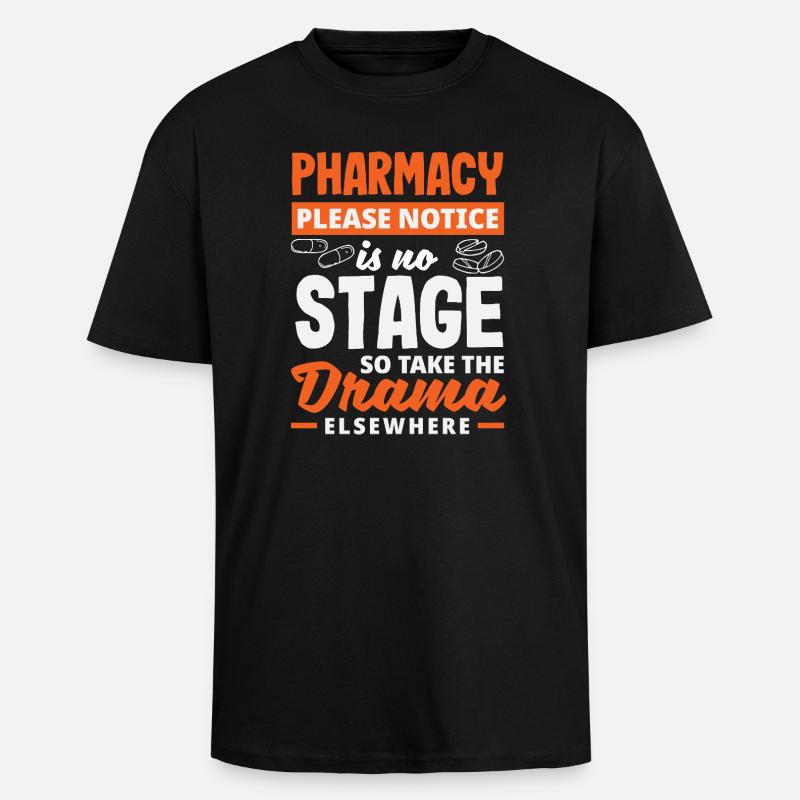 Pharmacist Pharmaceutical Technical - Unisex Oversized Heavyweight T-shirt - black