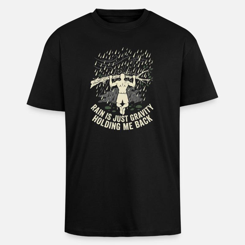 Calisthenics Gravity - Unisex Oversized Heavyweight T-shirt - black
