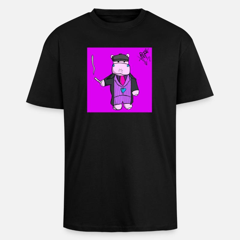 small potame - Unisex Oversized Heavyweight T-shirt - black