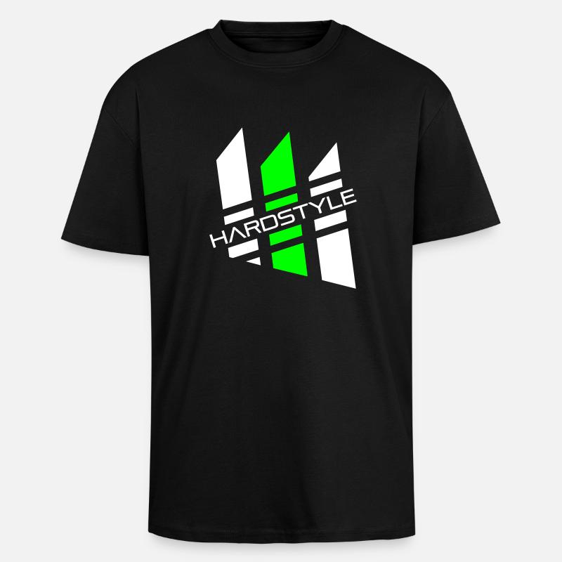 hardstyle_04 - Oversized Heavyweight Unisex T-Shirt - Schwarz
