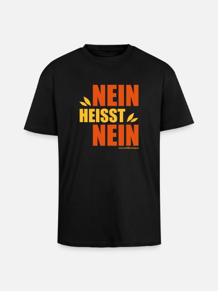 NEIN - Oversized Heavyweight Unisex T-Shirt - Schwarz