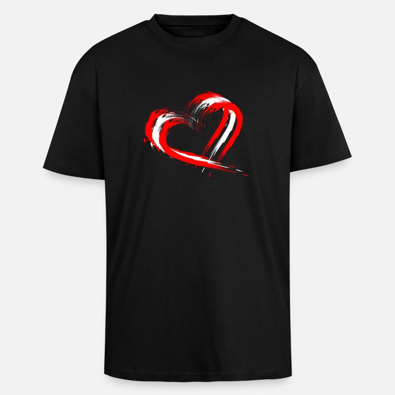 Kanada - Oversized Heavyweight Unisex T-Shirt - Schwarz