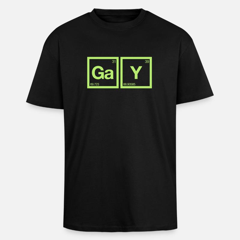 Fax - Oversized Heavyweight Unisex T-Shirt - Schwarz