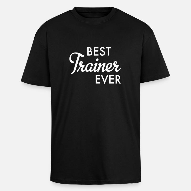 best trainer ever - T-shirt unisexe oversize épais - noir