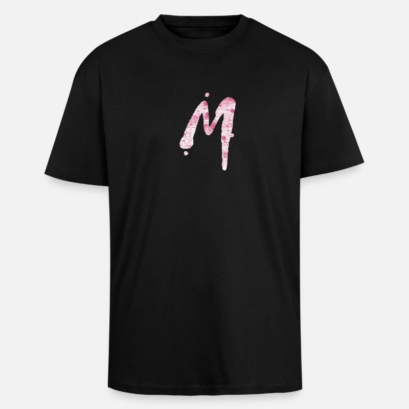 m - Oversized Heavyweight Unisex T-Shirt - Schwarz