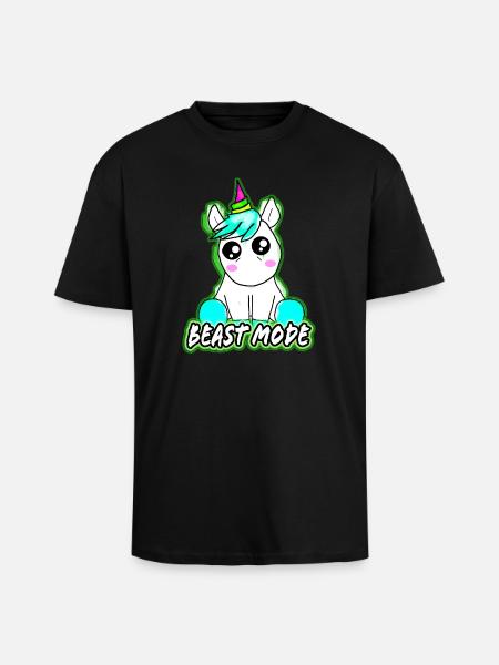 Beast mode - Unisex Oversized Heavyweight T-shirt - black
