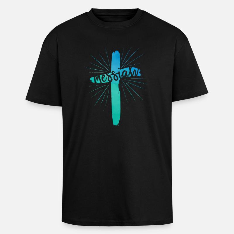 Messiah - Oversized Heavyweight Unisex T-Shirt - Schwarz