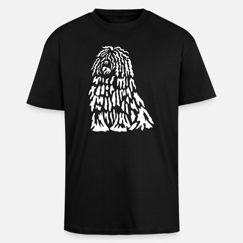 Puli "Black Edition" - Oversized Heavyweight Unisex T-Shirt - Schwarz