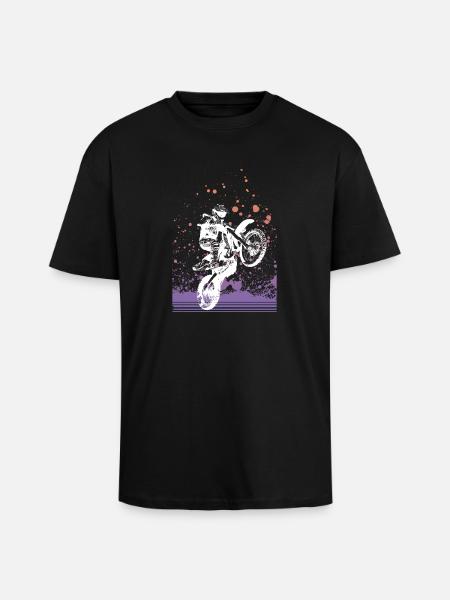 Motocross - Unisex Oversized Heavyweight T-shirt - black