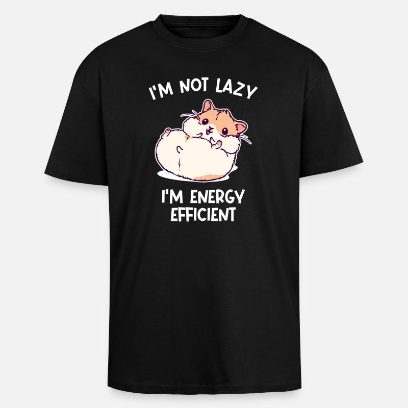 Hamster Kuscheltier Haustiere Heimtier Statement - Oversized Heavyweight Unisex T-Shirt - Schwarz