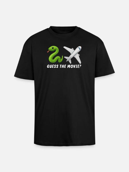 Guess the Movie Funny Humorous - Unisex Oversized Heavyweight T-shirt - black