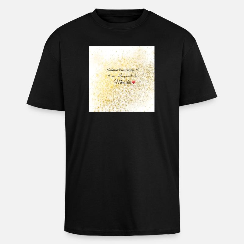 Vous êtes un aimant ! - T-shirt unisexe oversize épais - noir