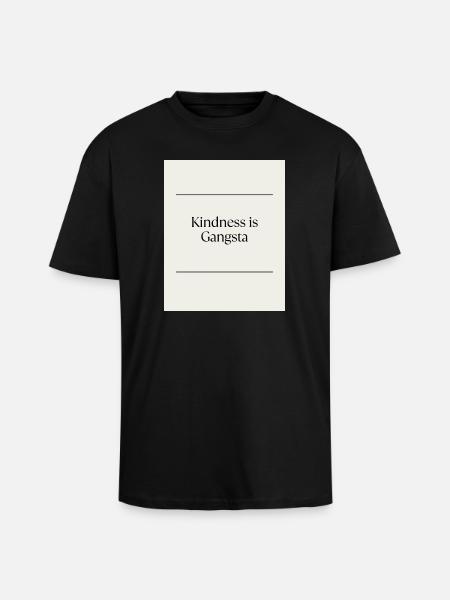 Inhimillisyys_on_uusi_musta-3 - T-shirt unisexe oversize épais - noir