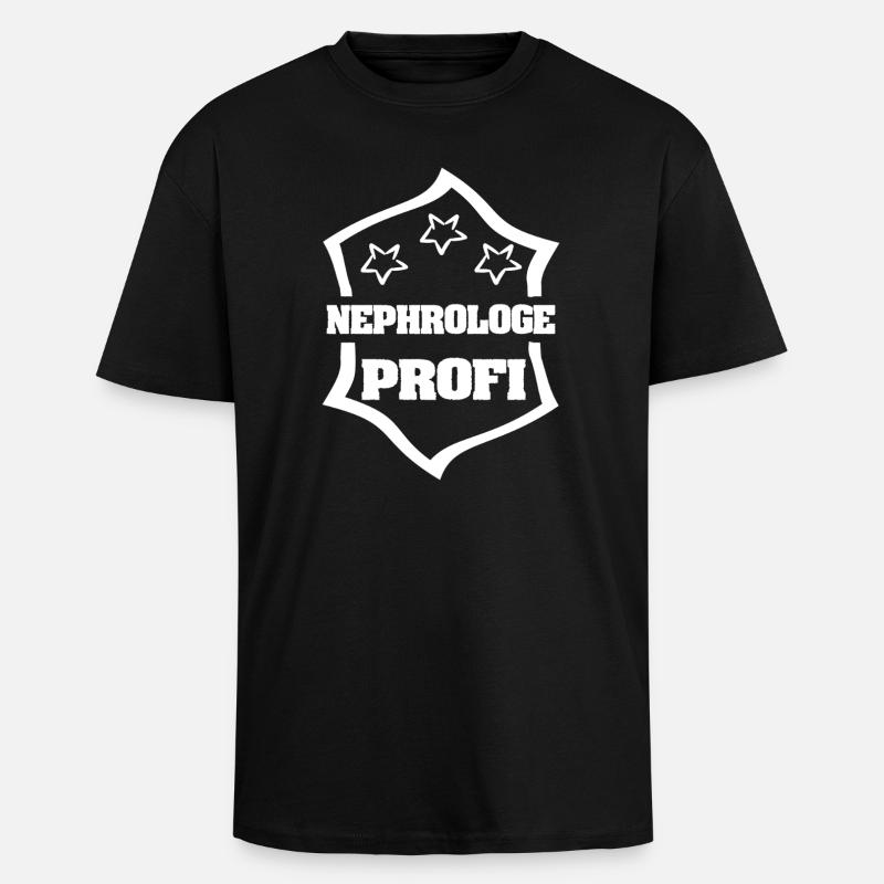 Nephrologist as work - Unisex Oversized Heavyweight T-shirt - black