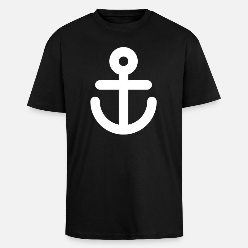 Sail - Unisex Oversized Heavyweight T-shirt - black