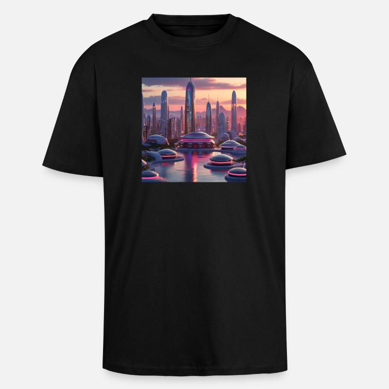 Kunst - Oversized Heavyweight Unisex T-Shirt - Schwarz