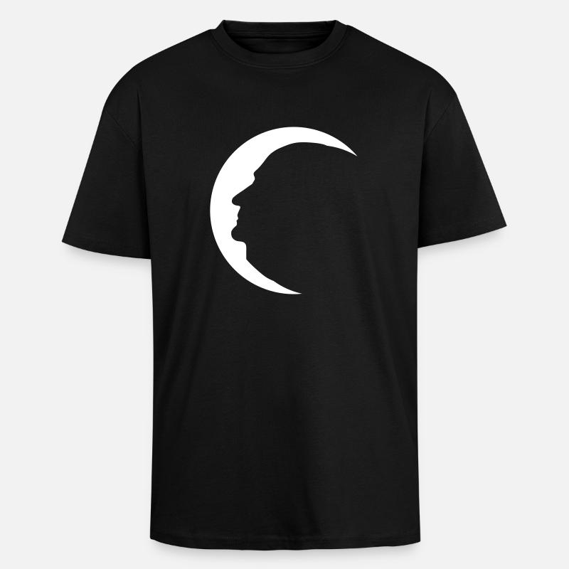 Atatürk Ay Lune - T-shirt unisexe oversize épais - noir
