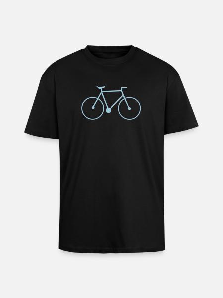 bike singlespeed fixie bicycle - Unisex Oversized Heavyweight T-shirt - black