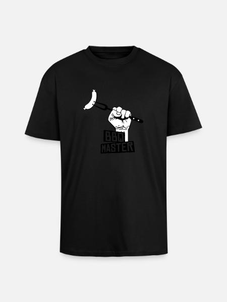 bbq master - T-shirt unisexe oversize épais - noir