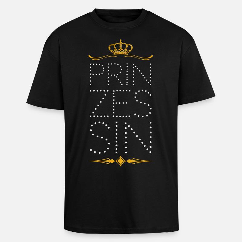 Prinzessin - Oversized Heavyweight Unisex T-Shirt - Schwarz