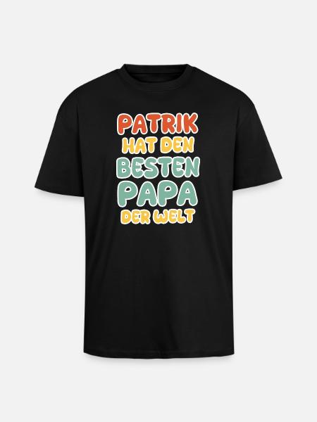 Patrick - Unisex Oversized Heavyweight T-shirt - black